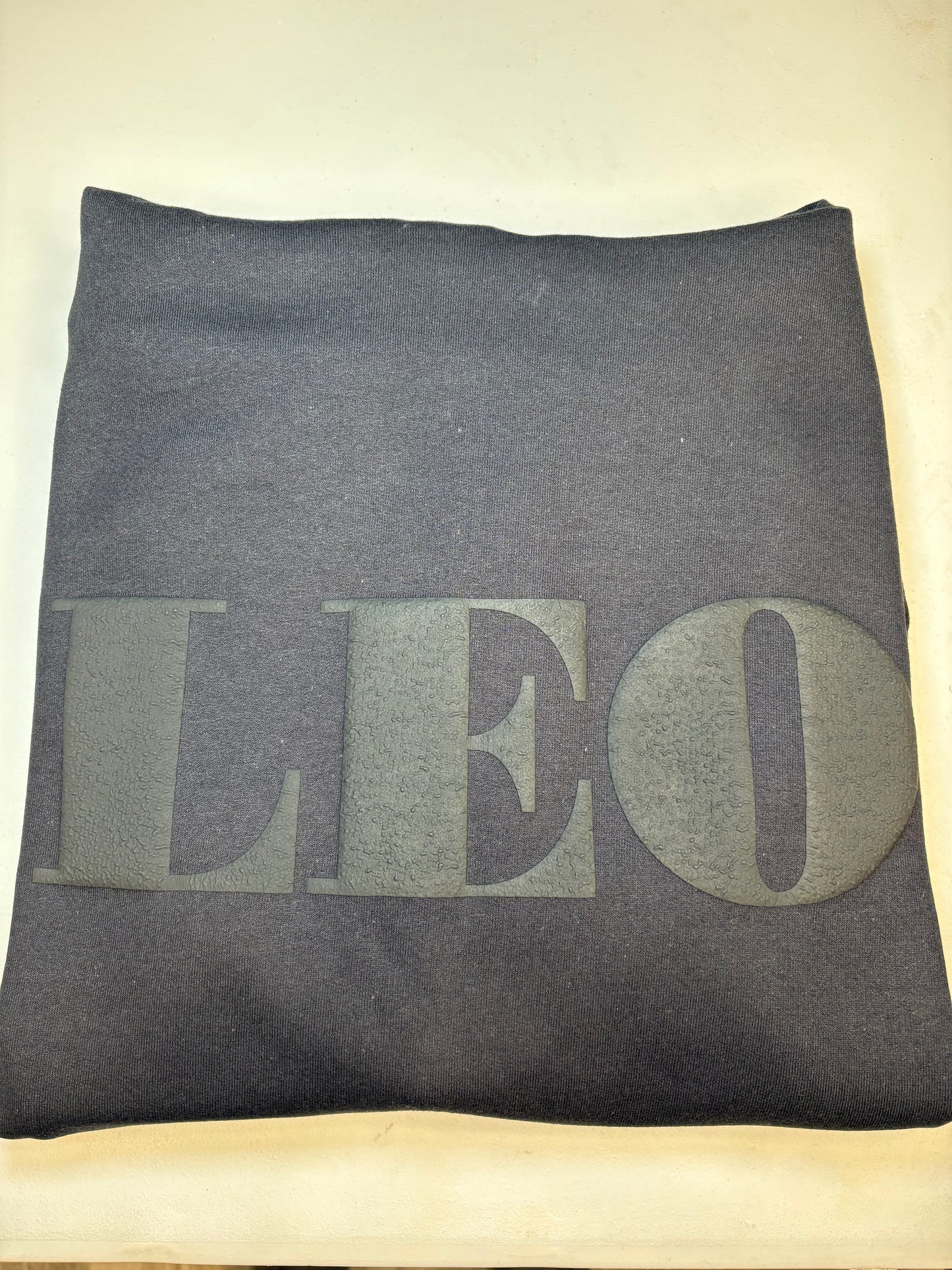 Zodiac Unisex Sweatshirt & Hoodie – Black on Black Puff Print, Modern Astrology Design